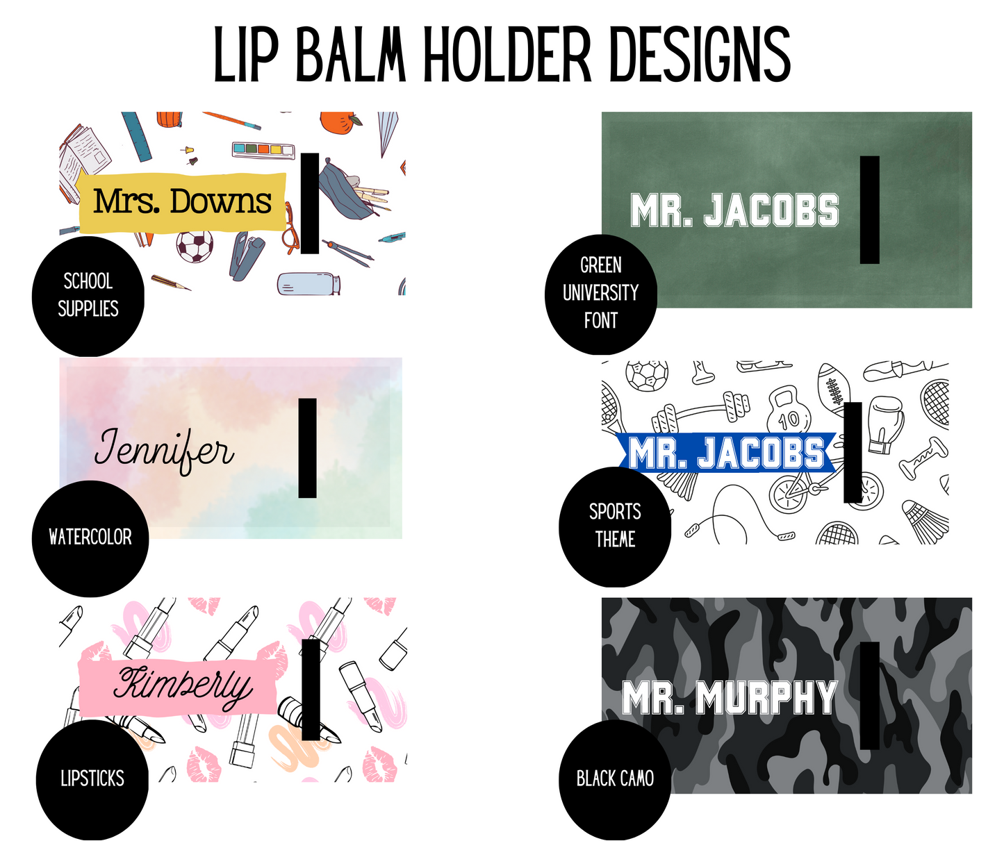 Personalized Lip Balm Holder